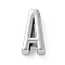 Alloy Letter Slide Charms, Platinum, Letter.A, 20.5~21x6~10.5x6.5mm, Hole: 17.5~18x2.5mm