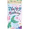 Polyester Hanging Banner Sign, Party Decoration Supplies Celebration Backdrop, Rectangle, Colorful, 180x90cm