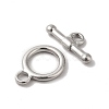 Non-Tarnish 304 Stainless Steel Toggle Clasps X-STAS-H212-19P-2