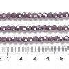 Electroplate Opaque Glass Beads Strands EGLA-A035-P4mm-A11-4