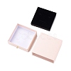 Square Paper Drawer Jewelry Set Box CON-C011-03B-05-2