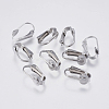 Tarnish Resistant 304 Stainless Steel Clip-on Earring Findings STAS-I097-025P-1