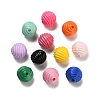 Baking Paint Opaque Acrylic Beads SACR-P035-10-2