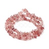 Natural Strawberry Quartz Chip Bead Strands G-M205-56-2