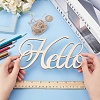 5 Sets 5 Style Wooden Door Signs AJEW-CN0001-50-4
