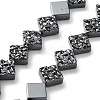 Synthetic Non-Magnetic Hematite Beads Strands G-H303-B15-1