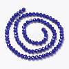 Opaque Solid Color Glass Beads Strands EGLA-A034-P10mm-D07-2
