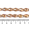 Transparent Electroplate Glass Beads Strands EGLA-N013-T6mm-B21-4