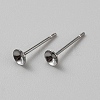 Non-Tarnish 304 Stainless Steel Studs Earring Finding EJEW-WH20014-05A-1