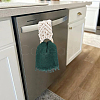 2Pcs 2 Colors Handmade Macrame Cotton Hanging Towel Holder HJEW-GO0001-14-6