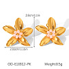 304 Stainless Steel Stud Earrings for Women WG18C3B-04-1