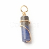 Natural Sodalite Pendants PALLOY-JF01453-03-2