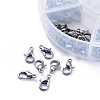 Alloy Lobster Claw Clasps and Jump Rings Set PALLOY-X0004-B-B-2