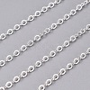 Brass Flat Oval Cable Chains CHC025Y-S-2