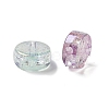 UV Plating Rainbow Iridescent Acrylic Beads OACR-F009-07-2