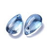 Transparent Glass Charms GLAA-O017-01G-2
