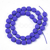 Spray Painted Non-magnetic Synthetic Hematite Beads Strands G-T116-29-19-2