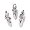 Natural Quartz Crystal Pendants G-E059-02AS-06-1
