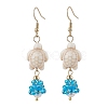 Shell Glass Dangle Earrings EJEW-MZ00424-01-2