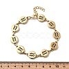 12 Constellations 304 Stainless Steel Link Chain Bracelets BJEW-I239-01G-10-5