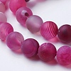 Natural Grade A Striped Agate/Banded Agate Beads Strands G-E478-8mm-4