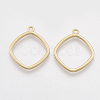 Smooth Surface Alloy Open Back Bezel Pendants X-PALLOY-S117-128-1