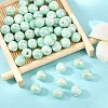 Glazed Porcelain Round Beads PORC-S489-8mm-02-5