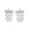 304 Stainless Steel Pendants STAS-Z123-02P-1