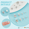 DIY Flat Round Brass Rhinestone Connector Charms & Pendant Jewelry Making Findings Kits DIY-GA0001-69P-4