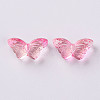 Transparent Spray Painted Glass Beads GLAA-S190-018A-01-2