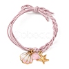 304 Stainless Steel Enamel & Resin Charms Bracelets BJEW-B170-01G-01-2