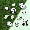 18Pcs 9 Colors Opaque Resin Pendants CRES-YW0002-79-4