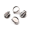 Non-Tarnish 316 Stainless Steel Clip-on Earring Findings STAS-I187-02C-P-1