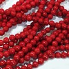 Natural Dyed Mashan Jade Gemstone Bead Strands X-G-R272-10mm-01-2