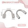 150Pcs 316 Stainless Steel Wire Guardian and Protectors STAS-ME0002-21-2
