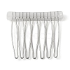 304 Stainless Steel & Plastic Hair Comb Findings MAK-K021-07A-P-2