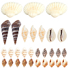 8 Style Shell/Starfish/Conch Ornament DJEW-SC0001-06-1