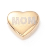 Mother's Day PVD Vacuum Plating 304 Stainless Steel  Beads STAS-A059-06G-1