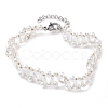 Imitated Pearl Acrylic & Glass Beaded Bracelets with 304 Stainless Steel Lobster Claw Clasps for Women BJEW-JB10199-02-1