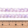 Anti-Tarnish Electroplate Bicone Glass Beads Strands EGLA-T021-6mm-16-01-4