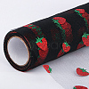 Shiny Strawberry Glitter Polyester Tulle Rolls DIY-WH0308-62B-3