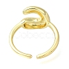 Rack Plating Brass Open Cuff Rings RJEW-S394-01G-C-3
