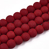 Opaque Glass Beads Strands GLAA-T032-P6mm-MD05-1