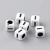 Opaque Acrylic Beads X-SACR-Q188-02I-1