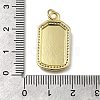 Brass Micro Pave Cubic Zirconia Pendants X-KK-C090-16G-3