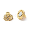 Alloy Rhinestone Magnetic Clasps with Loops RB-H116-2-M-4