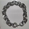 Unisex Thick Aluminum Double Link Chains Necklaces LS-NJEW-V006-01P-1