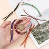 Adjustable Nylon Cord Slider Bracelet Making MAK-F026-A-RG-7