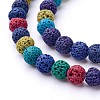 Natural Lava Rock Beads Strands X-G-D053-8mm-1-2
