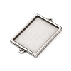 304 Stainless Steel Connector Cabochon Settings STAS-Z201-04P-01-2